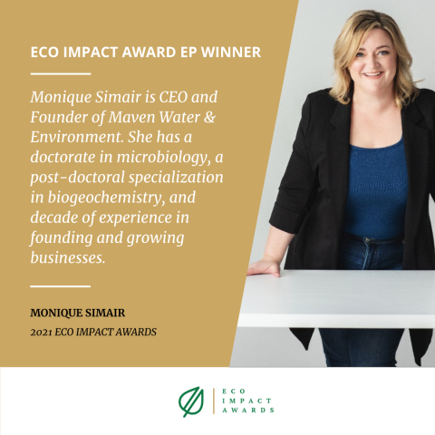 monique simair ep award eco impact 2021